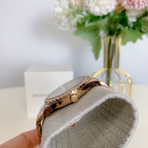Michael Kors MK7297 Layton Rose Gold Watch - Picture 6 of 7